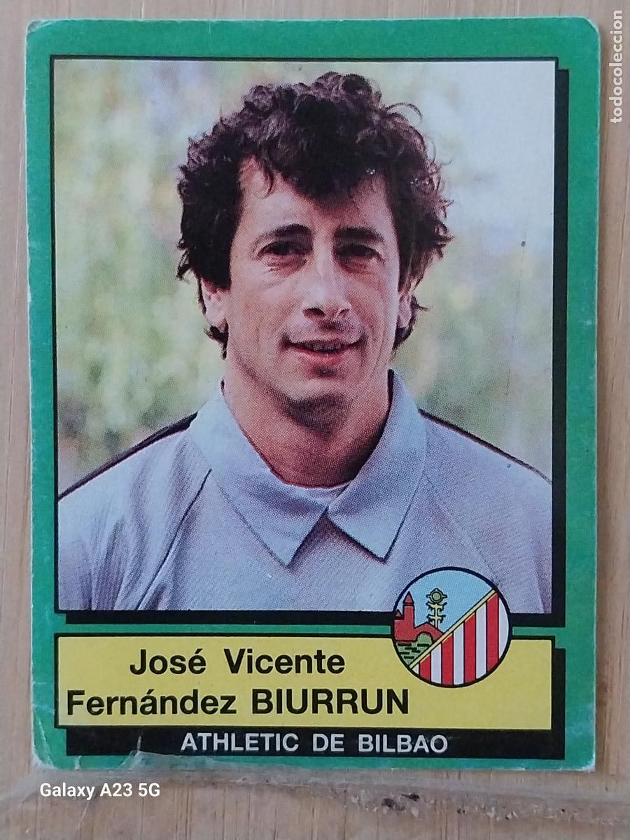 Cromos de f&uacute;tbol: BIURRUN AT MADRID PANINI FUTBOL 90 CROMO 4 SIN PEGAR NUNCA SOBADO A&Ntilde;O 1990 **