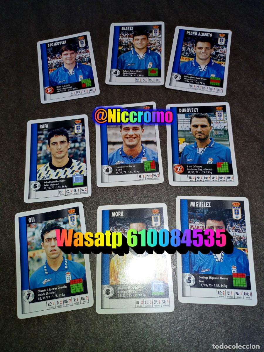 Cromos de f&uacute;tbol: oviedo 22 cromos completo marca 95 96 supergol hay 4 en copia 1995 heraclio fournier niccromo