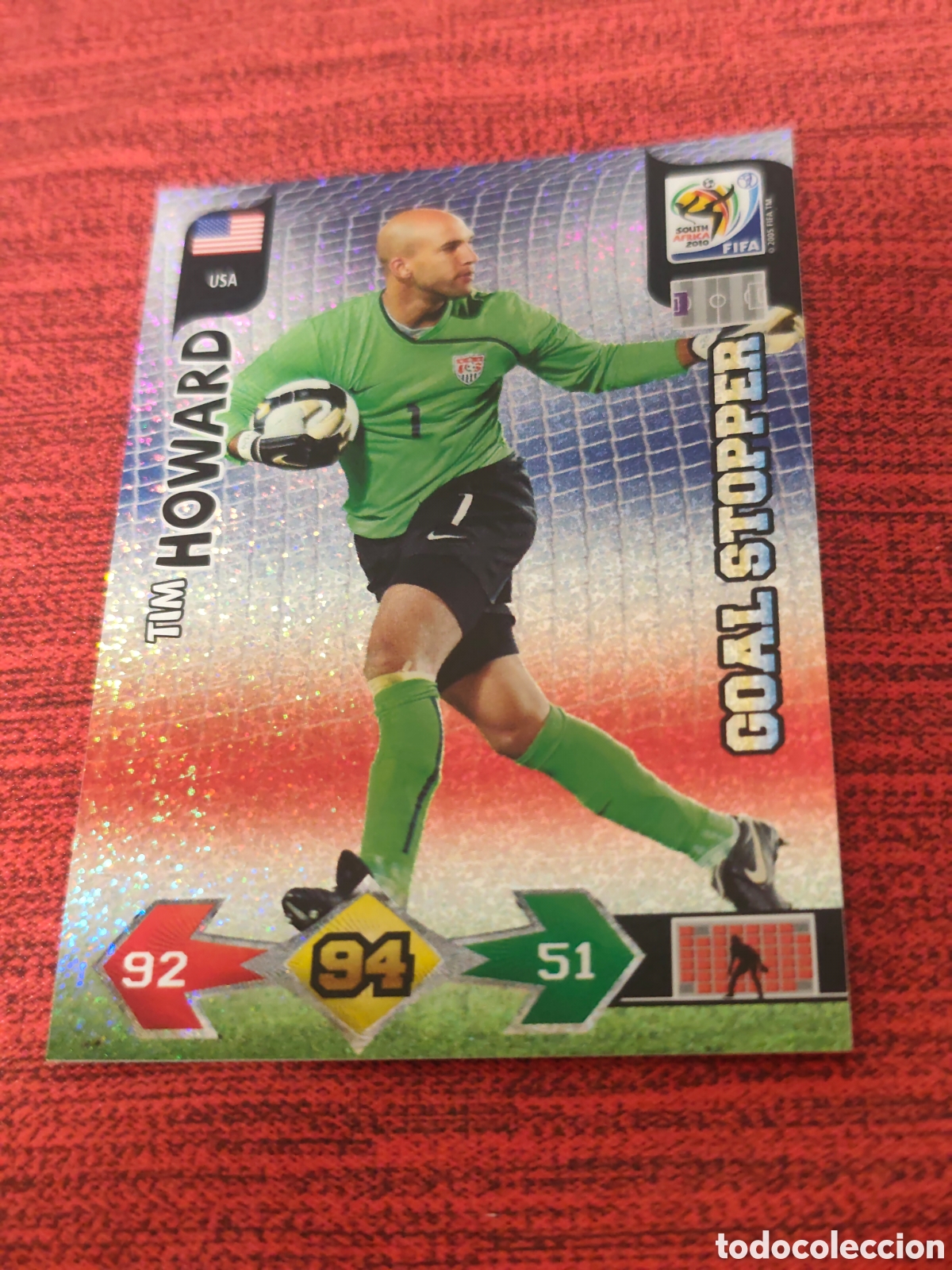 Cromos de f&uacute;tbol: GOAL STOPPER HOWARD USA ADRENALYN XL WORLD CUP SOUTH AFRICA 2010