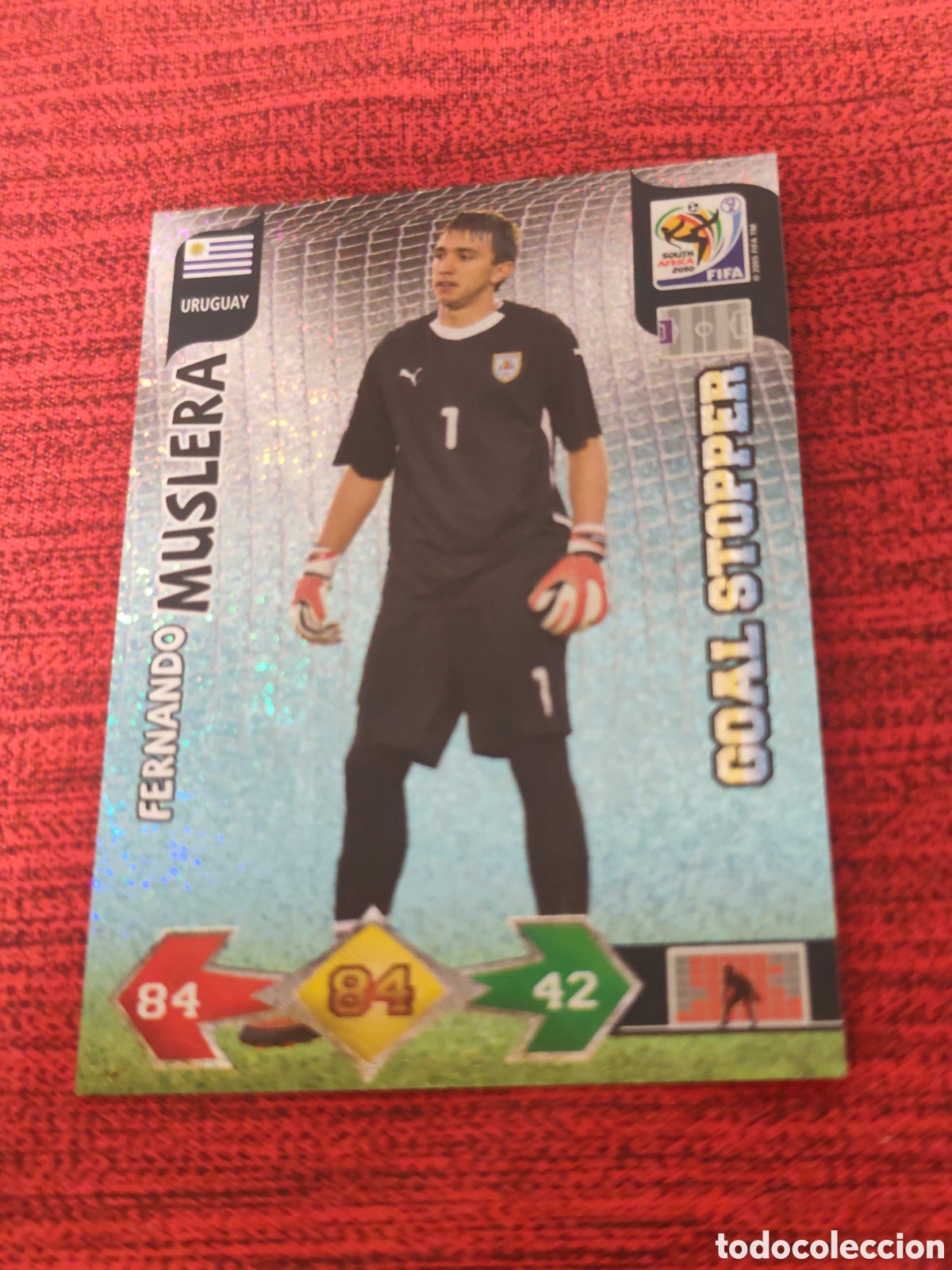 Cromos de f&uacute;tbol: GOAL STOPPER MUSLERA URUGUAY ADRENALYN XL WORLD CUP SOUTH AFRICA 2010