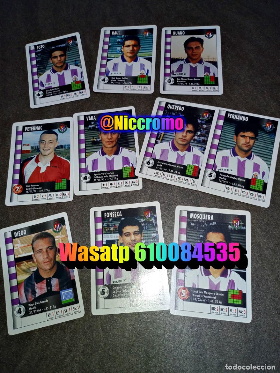 Cromos de f&uacute;tbol: real valladolid 23 cromos completo marca 95 96 supergol 3 en copia 1995 heraclio fournier niccromo