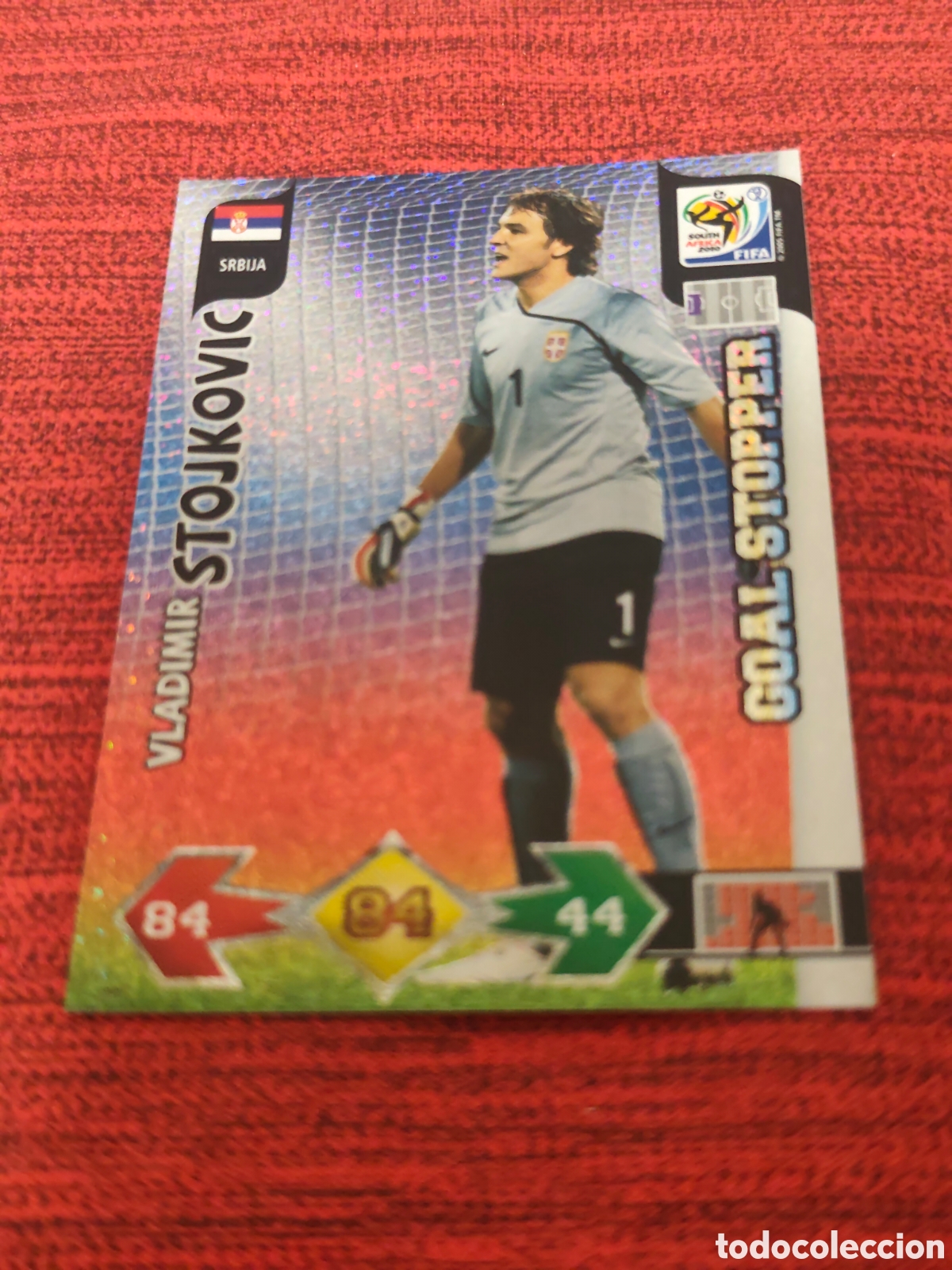 Cromos de f&uacute;tbol: GOAL STOPPER STOJKOVIC SERBIA ADRENALYN XL WORLD CUP SOUTH AFRICA 2010