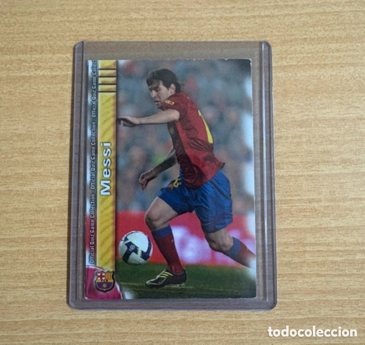 Cromos de f&uacute;tbol: Carta de Messi mundicromo