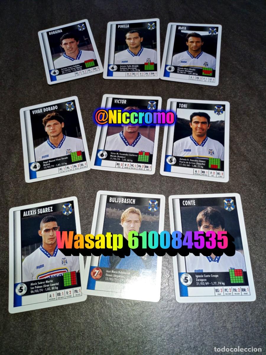 Cromos de f&uacute;tbol: tenerife 22 cromos completo marca 95 96 supergol hay 4 en copia 1995 heraclio fournier niccromo