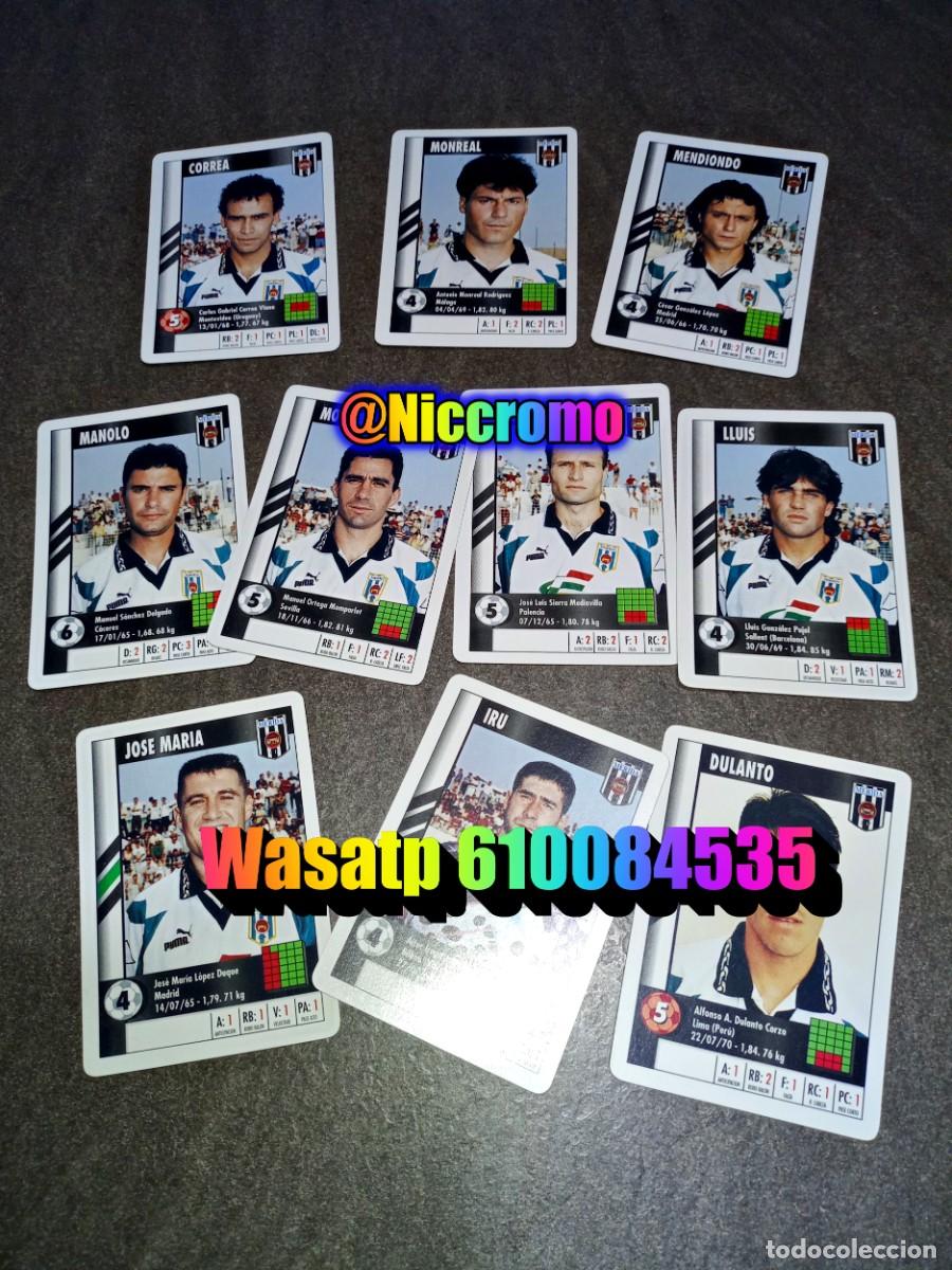 Cromos de f&uacute;tbol: merida 23 cromos completo marca 95 96 supergol hay 4 en copia 1995 heraclio fournier niccromo