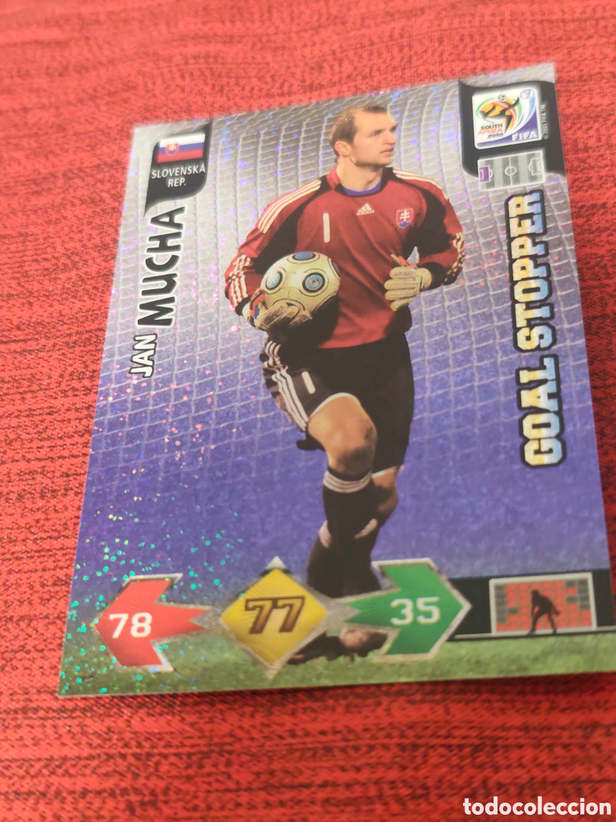 Cromos de f&uacute;tbol: GOAL STOPPER MUCHA REP. ESLOVENA ADRENALYN XL WORLD CUP SOUTH AFRICA 2010