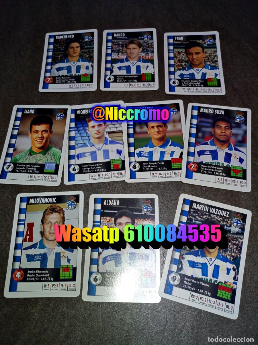 Cromos de f&uacute;tbol: deportivo coru&ntilde;a 23 cromos completo marca 95 96 supergol 5 en copia 1995 heraclio fournier niccromo