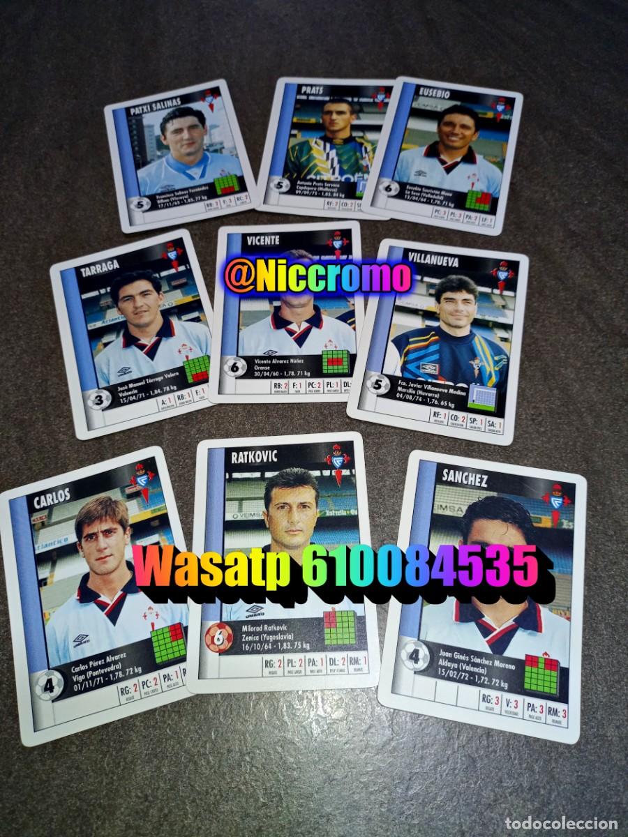 Cromos de f&uacute;tbol: real celta 21 cromos completo marca 95 96 supergol hay 3 en copia 1995 heraclio fournier niccromo