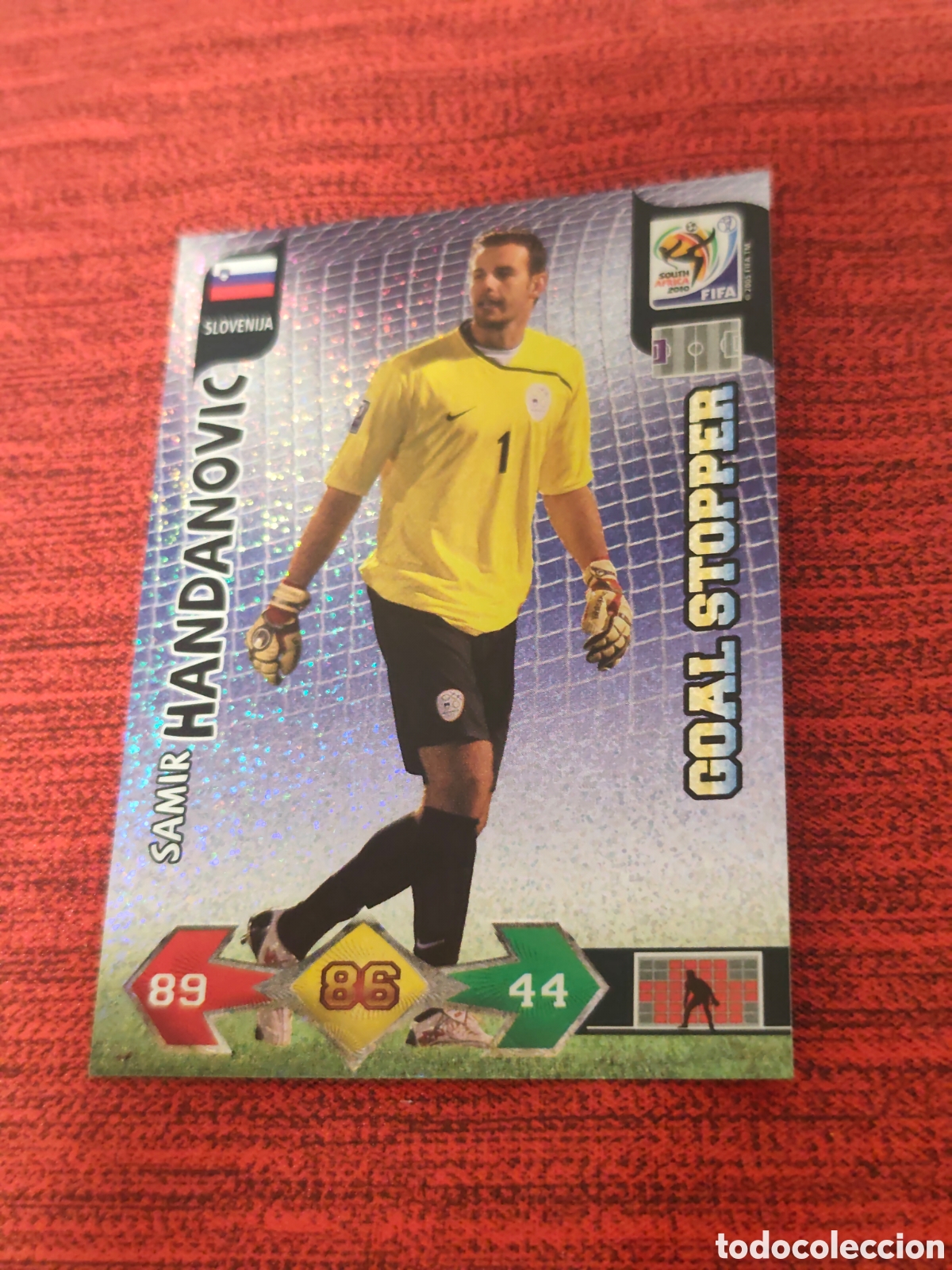 Cromos de f&uacute;tbol: GOAL STOPPER HANDANOVIC ESLOVENIA ADRENALYN XL WORLD CUP SOUTH AFRICA 2010