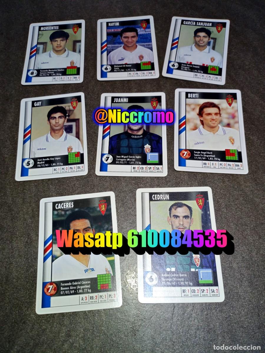 Cromos de f&uacute;tbol: real zaragoza 20 cromos completo marca 95 96 supergol hay 4 en copia 1995 heraclio fournier niccromo