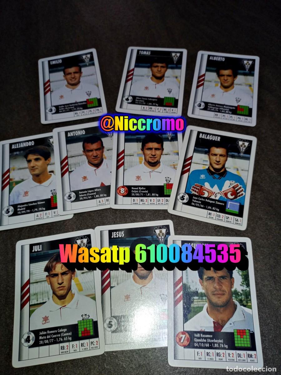 Cromos de f&uacute;tbol: albacete 23 cromos completo marca 95 96 supergol hay 4 en copia 1995 heraclio fournier niccromo