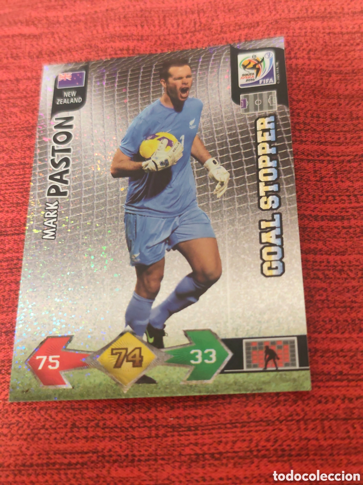 Cromos de f&uacute;tbol: GOAL STOPPER PASTON NUEVA ZELANDA ADRENALYN XL WORLD CUP SOUTH AFRICA 2010