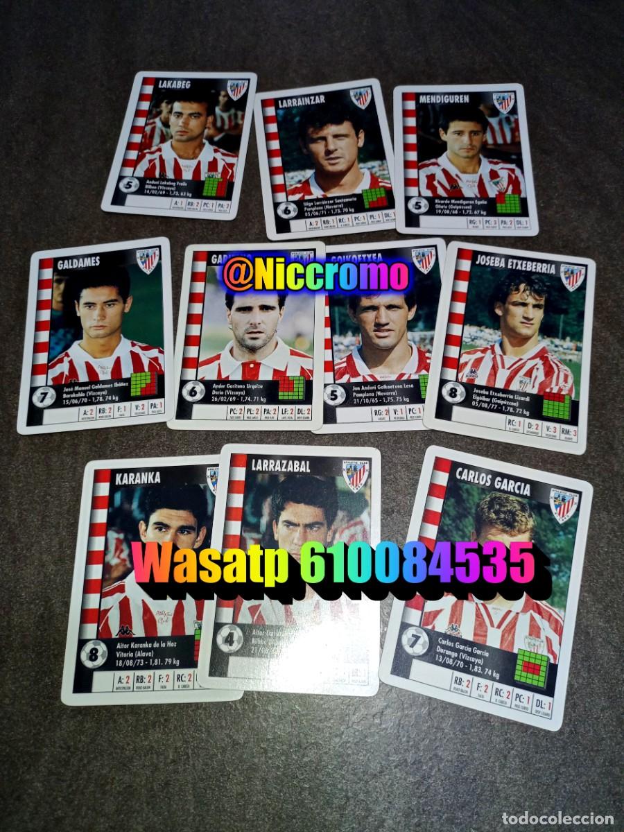 Cromos de f&uacute;tbol: ath bilbao 21 cromos completo marca 95 96 supergol hay 1 en copia 1995 heraclio fournier niccromo