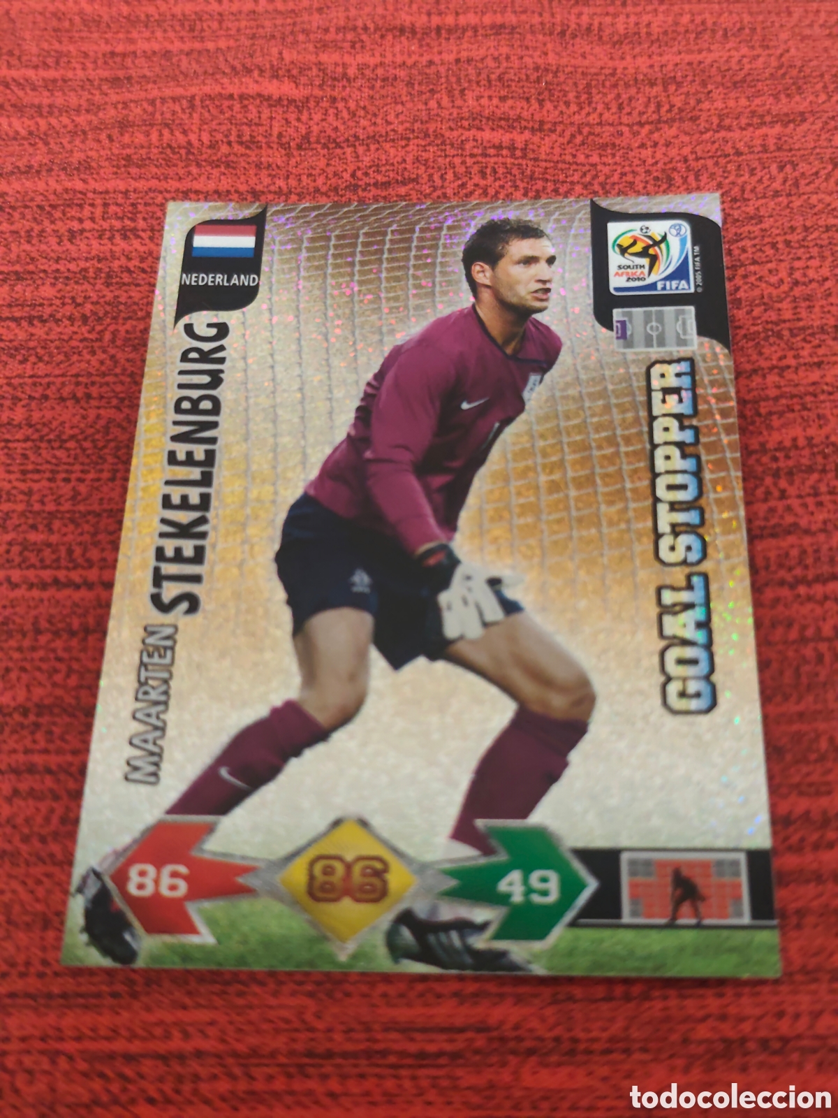 Cromos de f&uacute;tbol: GOAL STOPPER STEKELENBURG HOLANDA ADRENALYN XL WORLD CUP SOUTH AFRICA 2010