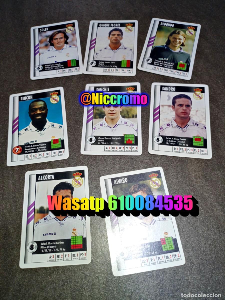 Cromos de f&uacute;tbol: real madrid 22 cromos completo marca 95 96 supergol hay 6 en copia 1995 heraclio fournier niccromo