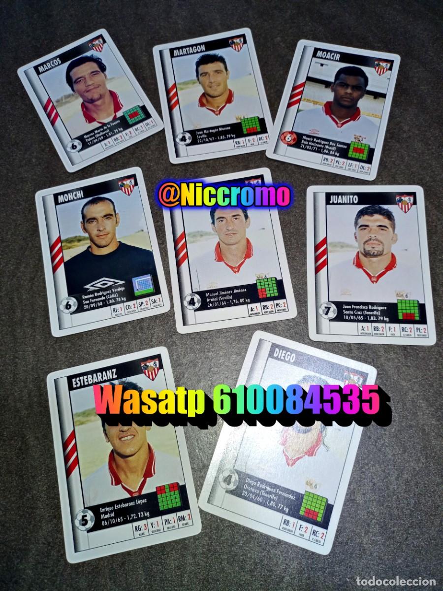 Cromos de f&uacute;tbol: sevilla 23 cromos completo marca 95 96 supergol hay 7 en copia 1995 heraclio fournier niccromo