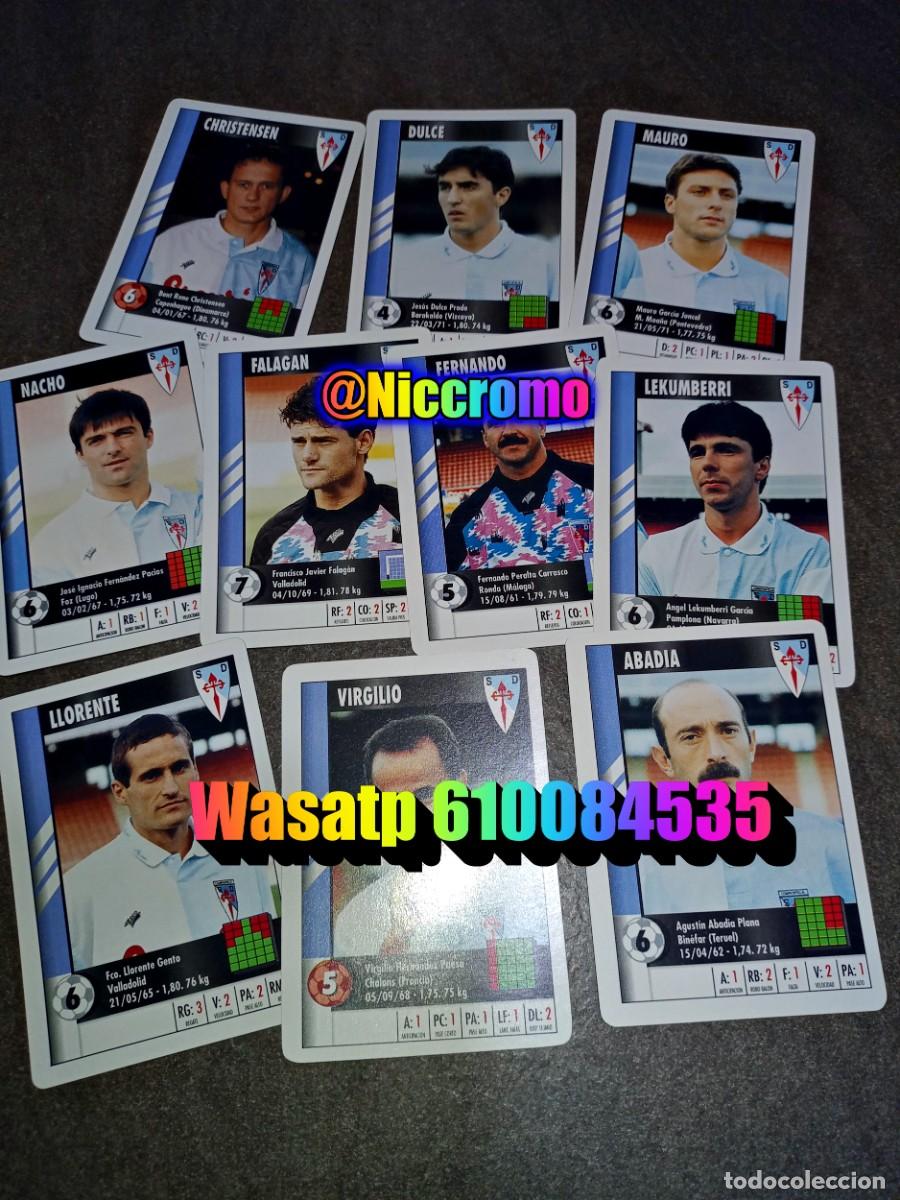 Cromos de f&uacute;tbol: compostela 22 cromos completo marca 95 96 supergol hay 3 en copia 1995 heraclio fournier niccromo