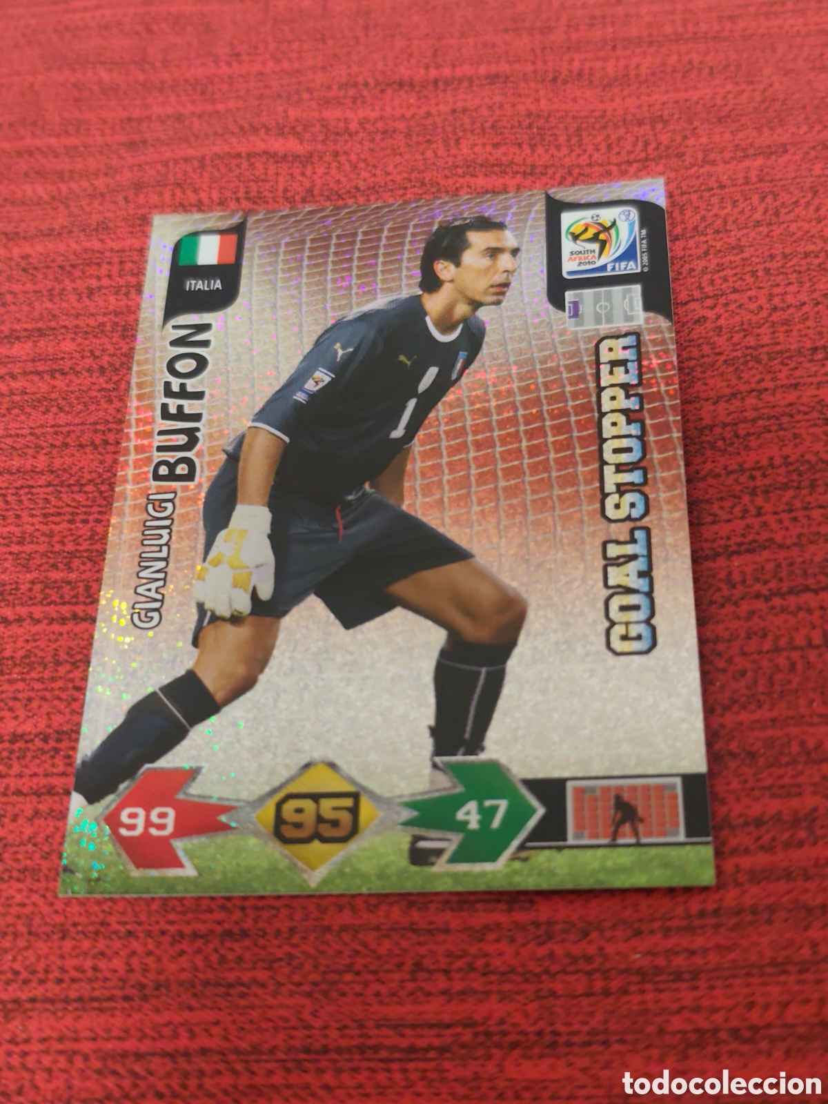 Cromos de f&uacute;tbol: GOAL STOPPER BUFFON ITALIA ADRENALYN XL WORLD CUP SOUTH AFRICA 2010