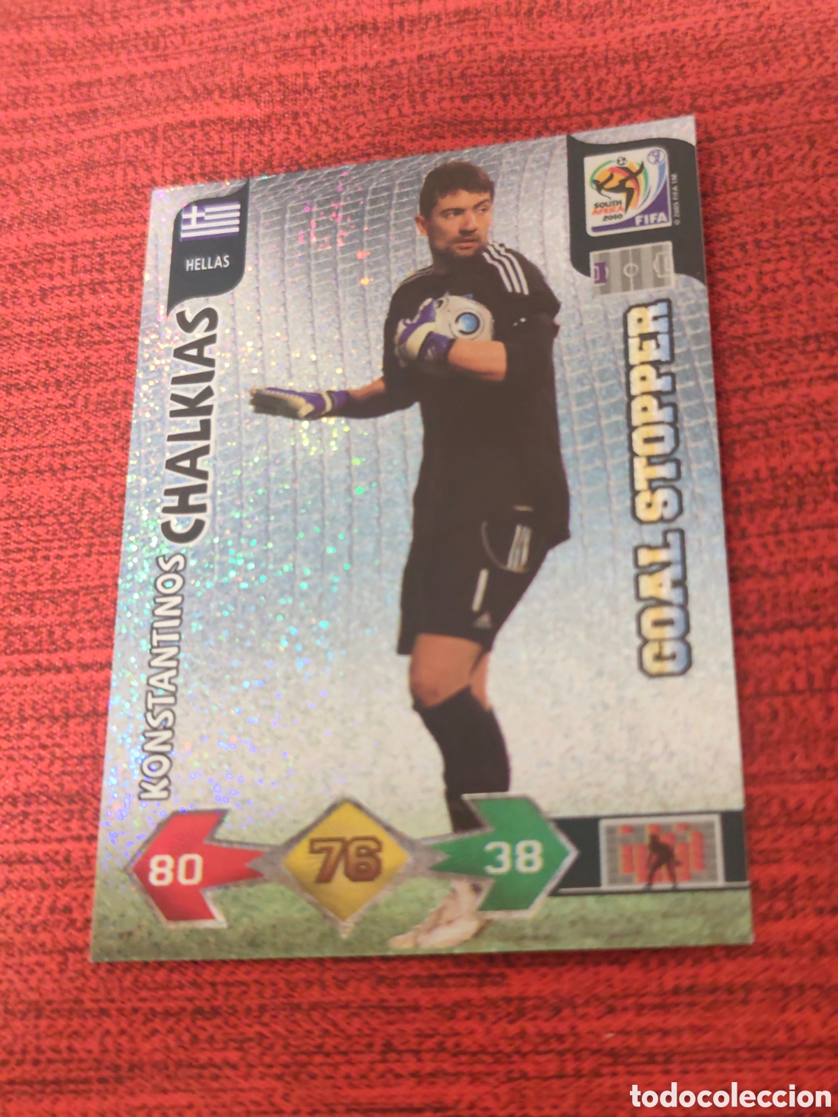 Cromos de f&uacute;tbol: GOAL STOPPER CHALKIAS GRECIA ADRENALYN XL WORLD CUP SOUTH AFRICA 2010
