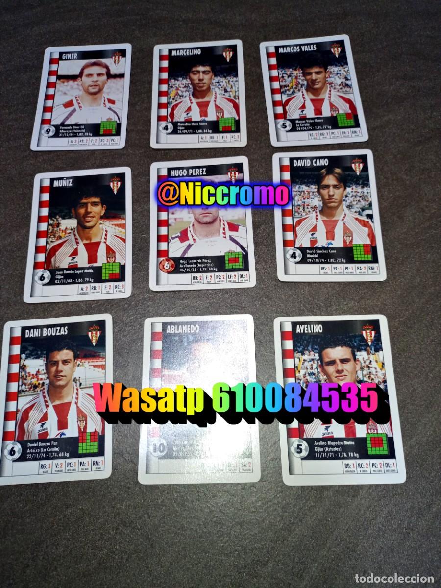 Cartes &agrave; collectionner de Football: sporting gijon 23 cromos completo marca 95 96 supergol 5 en copia 1995 heraclio fournier niccromo