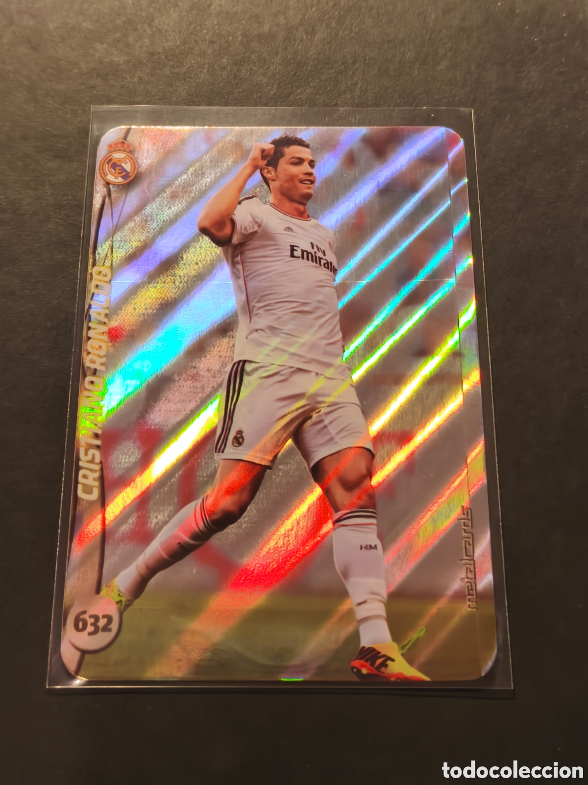 Football Stickers: 632 CRISTIANO RONALDO Top 11 MUNDICROMO FICHAS LIGA 2015 versi&oacute;n DIAGONALES