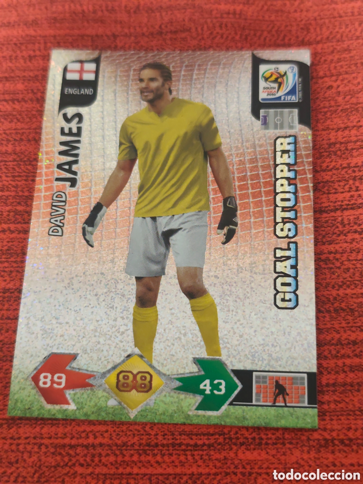 Fu&szlig;ball-Sticker: GOAL STOPPER JAMES INGLATERRA ADRENALYN XL WORLD CUP SOUTH AFRICA 2010