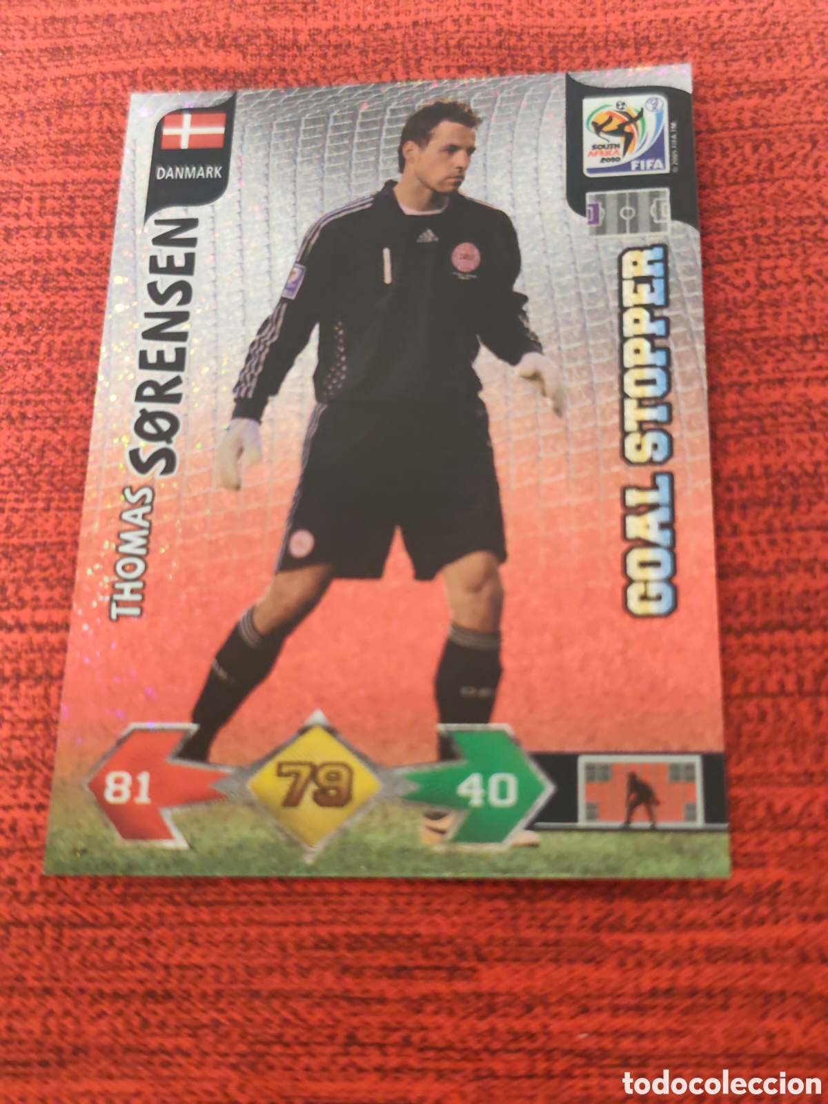 Cromos de f&uacute;tbol: GOAL STOPPER S&Oslash;RENSEN DINAMARCA ADRENALYN XL WORLD CUP SOUTH AFRICA 2010
