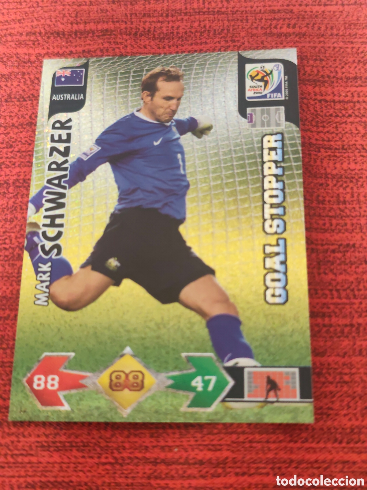 Cromos de f&uacute;tbol: GOAL STOPPER SCHWARZER AUSTRALIA ADRENALYN XL WORLD CUP SOUTH AFRICA 2010