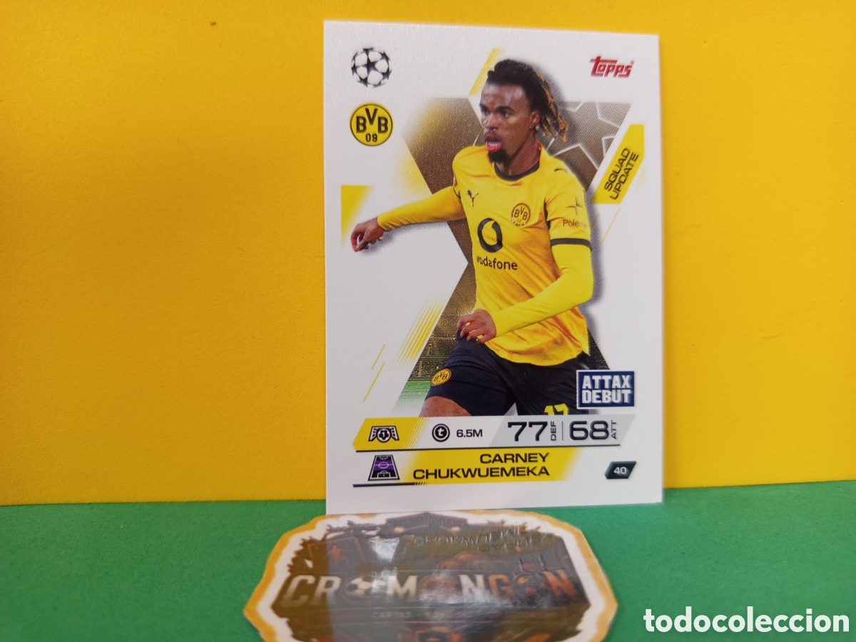 Cromos de f&uacute;tbol: ❇️ CROMO ⚽ CHUKWUMUEKA BORUSSIA DORTMUND 40 MATCH ATTAX EXTRA CHAMPIONS LEAGUE 2025 2026 25 26 ❇️