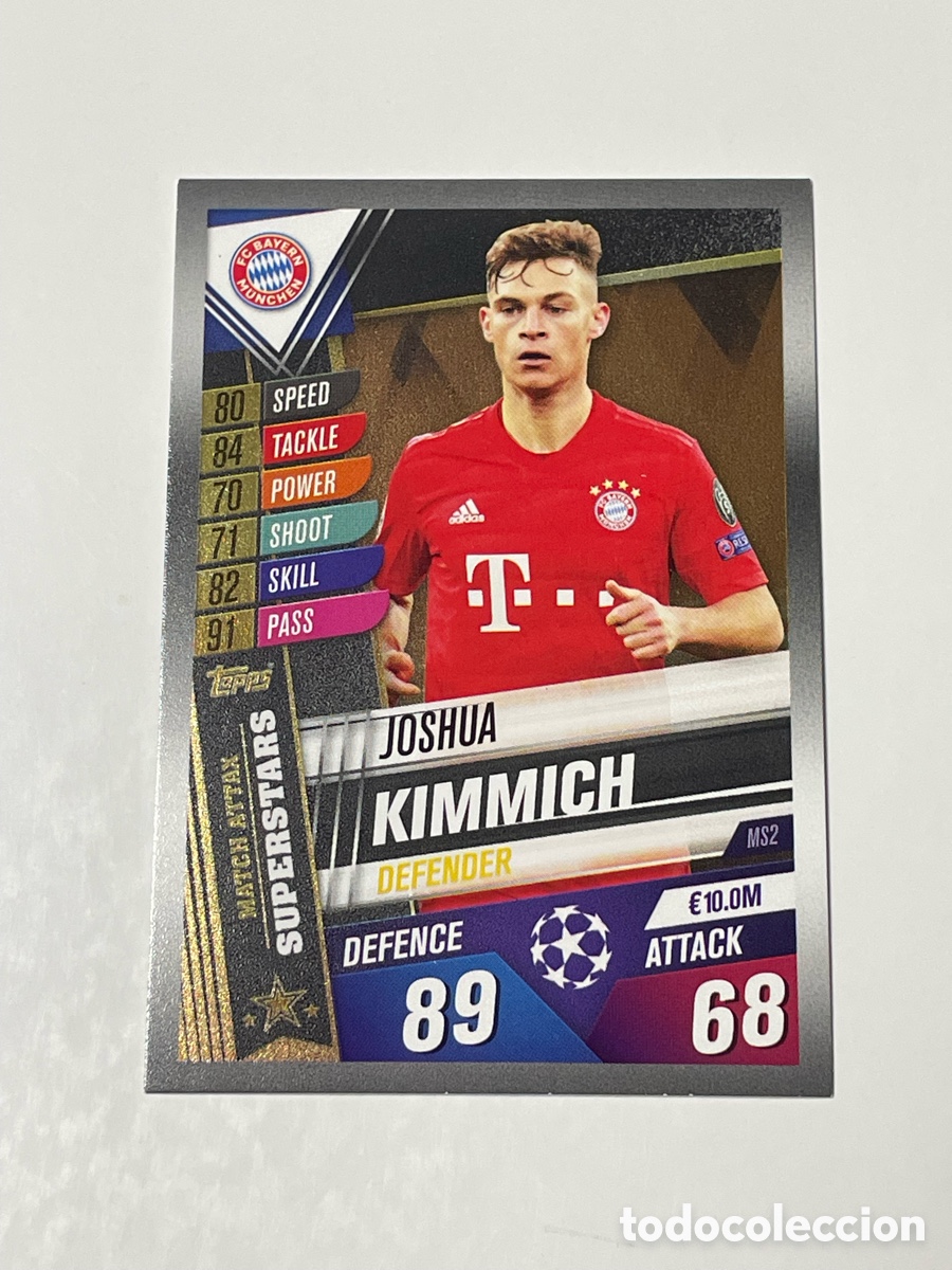 Cromos de f&uacute;tbol: Joshua Kimmich Bayern Munich Topps Match Attax 2019/20 #MS2