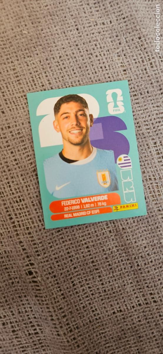Cromos de f&uacute;tbol: Uruguay Valverde 10 world cup mundial fifa estados unidos, canad&aacute; mexico panini 2026 26 sin pegar tr