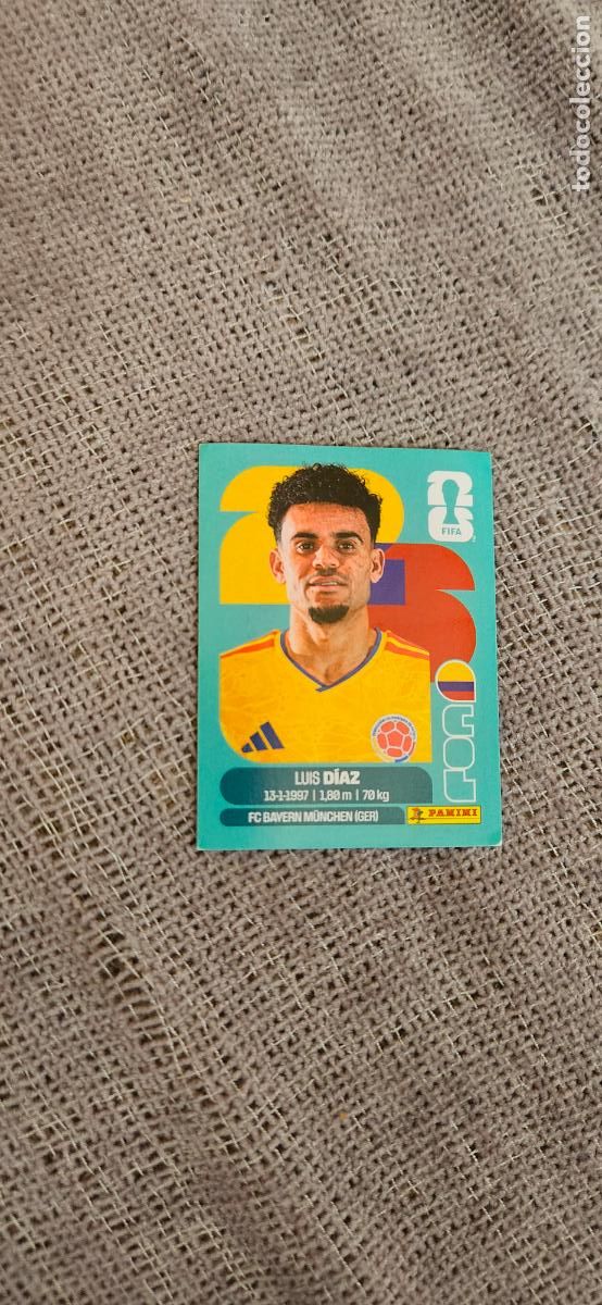 Cromos de f&uacute;tbol: Colombia Luis d&iacute;az 20 world cup mundial fifa estados unidos, canad&aacute; mexico panini 2026 26 sin pegar
