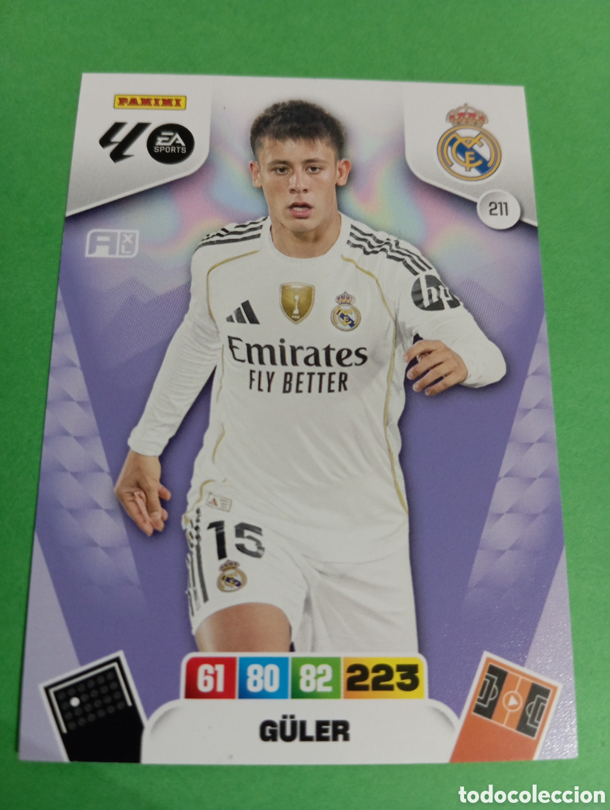 Cromos de f&uacute;tbol: G&uuml;ler Real Madrid n&deg; 211 / PANINI ADRENALYN XL LA LIGA 2025/2026