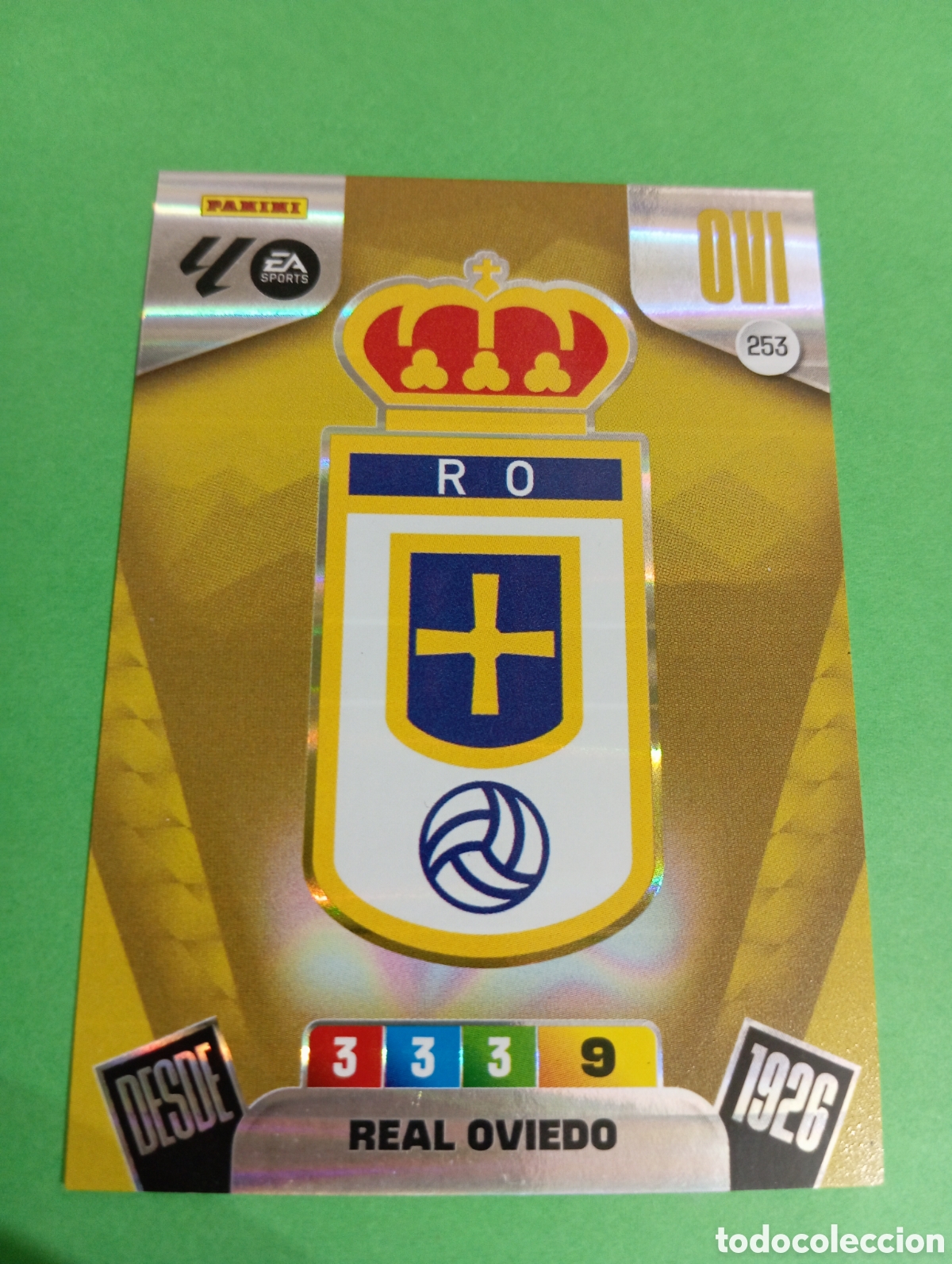 Cromos de f&uacute;tbol: Escudo del Oviedo n&deg;253 / PANINI ADRENALYN XL LA LIGA 2025/2026