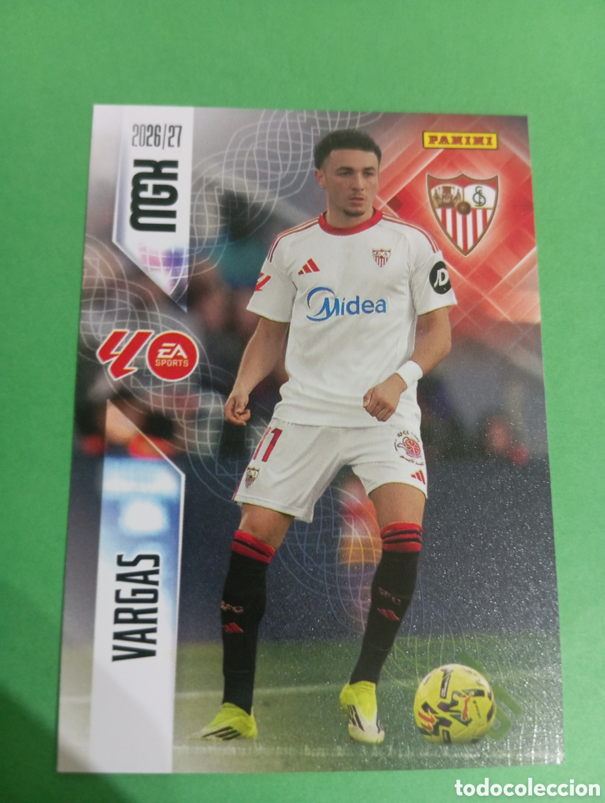 Cromos de f&uacute;tbol: Vargas Sevilla n&deg;337 / PANINI MEGACRACKS 2026/2027