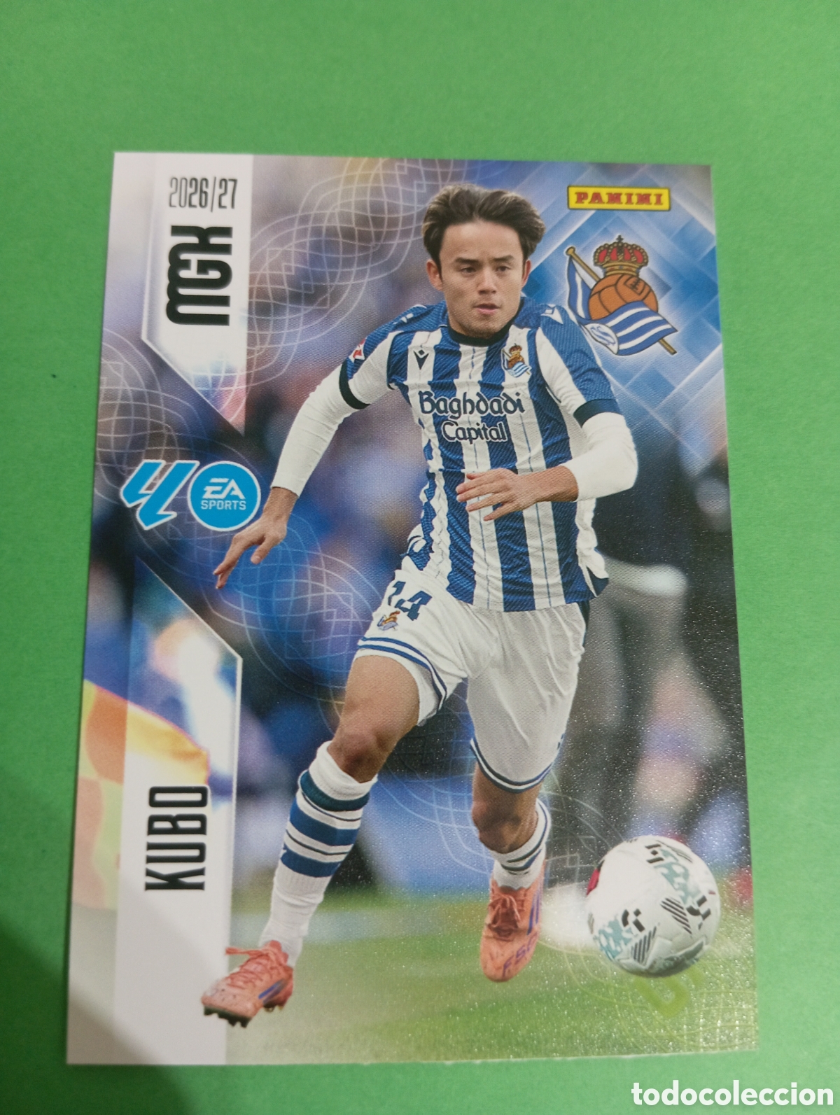 Cromos de f&uacute;tbol: Kubo Real Sociedad n&deg;323 / PANINI MEGACRACKS 2026/2027