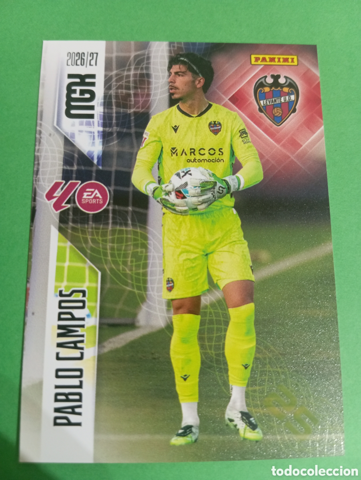 Cromos de f&uacute;tbol: Pablo Campos Levante n&deg;201 / PANINI MEGACRACKS 2026/2027