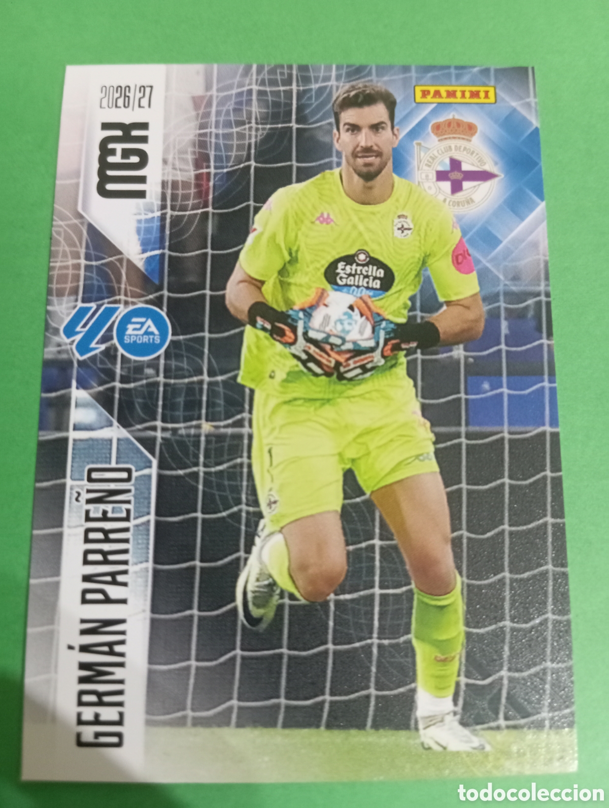 Cromos de f&uacute;tbol: Germ&aacute;n Parre&ntilde;o Deportivo de la Coru&ntilde;a n&deg;129 / PANINI MEGACRACKS 2026/2027