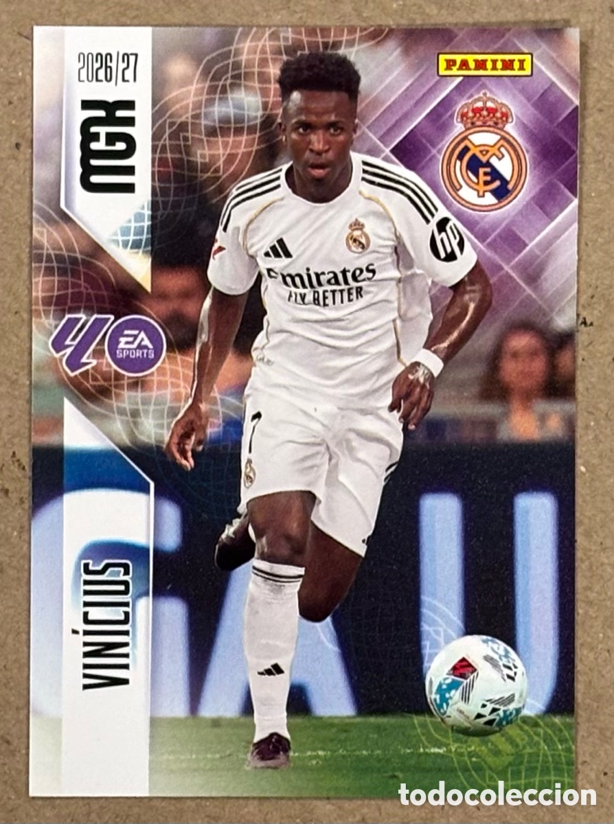 Cromos de f&uacute;tbol: VINICIUS (REAL MADRID). CARTA PANINI MEGACRACKS MGK 2026/27. #234.