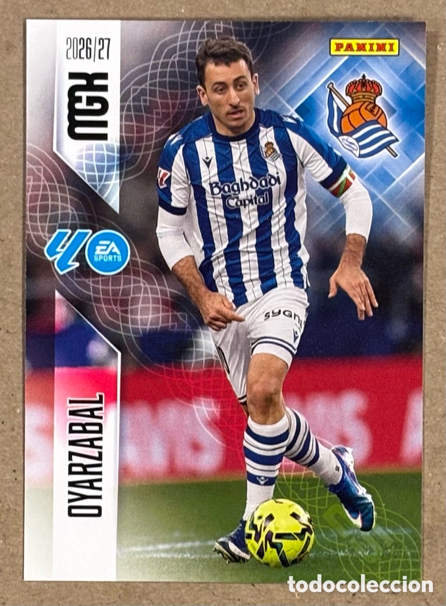Cromos de f&uacute;tbol: OYARZABAL (REAL SOCIEDAD ). CARTA PANINI MEGACRACKS MGK 2026/27. #324.