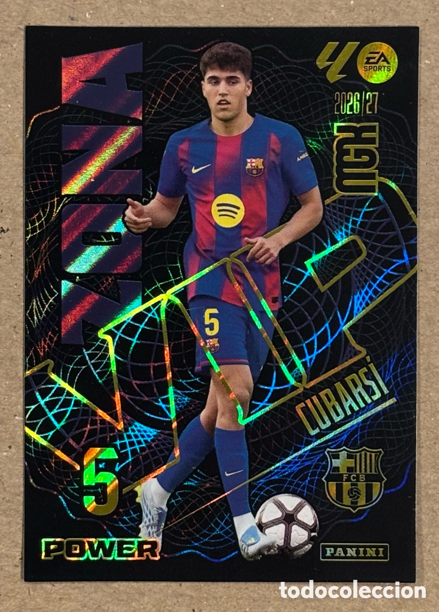 Cromos de f&uacute;tbol: CUBARS&Iacute; (FC BARCELONA). CARTA POWER ZONA VIO PANINI MEGACRACKS MGK 2026/27. #391P.