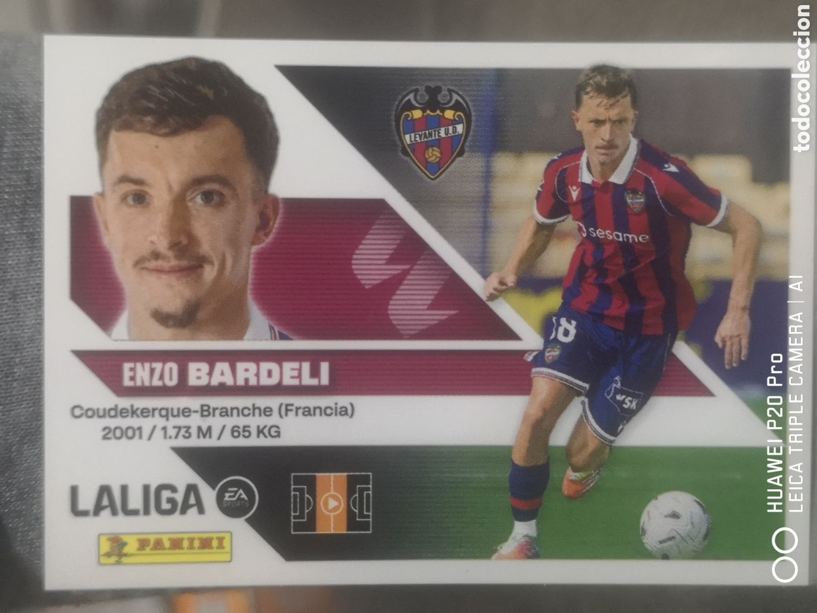 Cromos de f&uacute;tbol: LIGA ESTE 2026 2027 2026 27 ULTIMOS FICHAJES BARDELI 7 LEVANTE