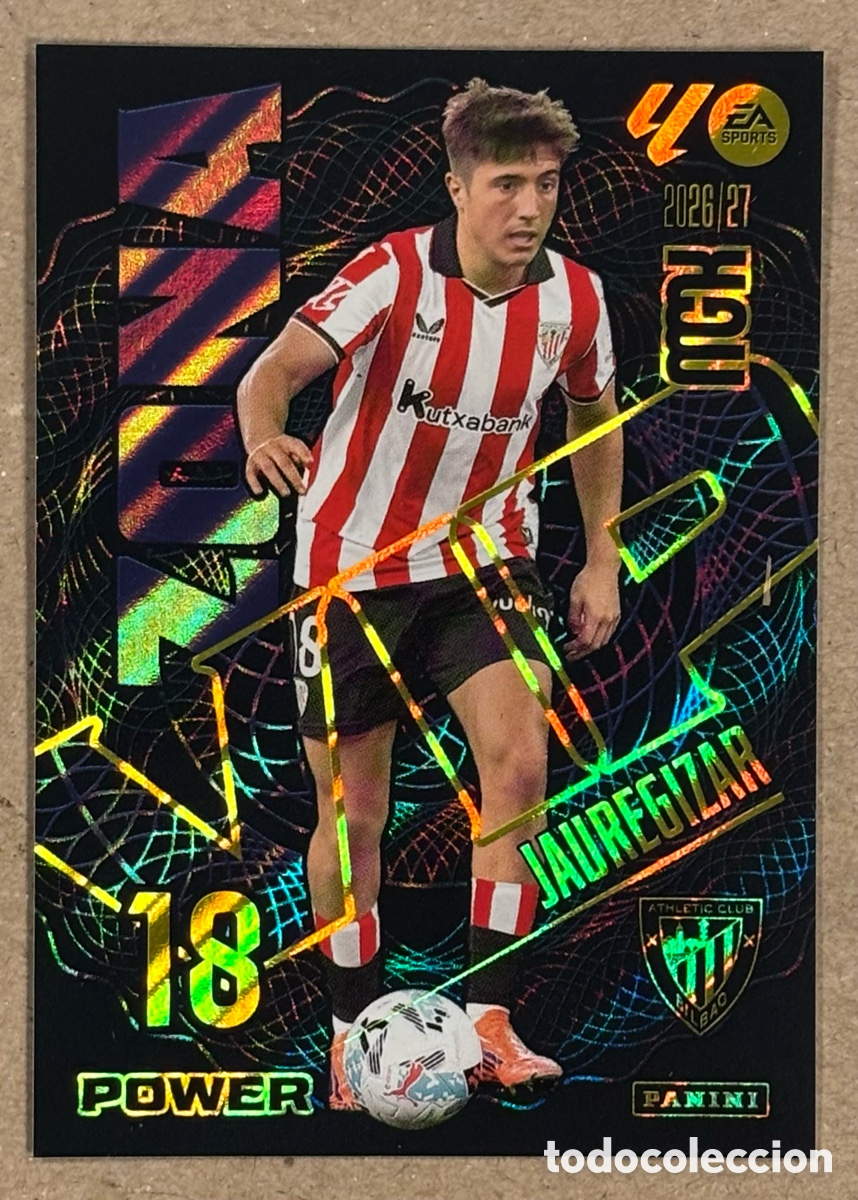 Cromos de f&uacute;tbol: JAUREGUIZAR (ATHLETIC CLUB). CARTA POWER ZONA VIO PANINI MEGACRACKS MGK 2026/27. #398P..