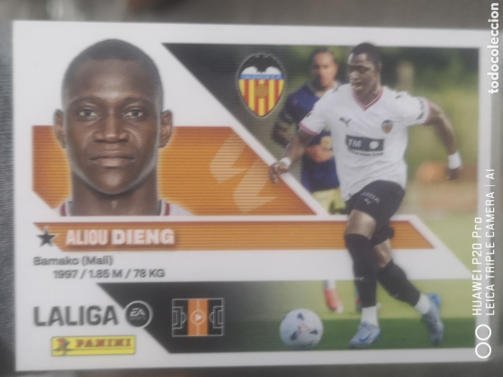 Cromos de f&uacute;tbol: LIGA ESTE 2026 2027 2026 27 COLOCA DIENG 16 BIS VALENCIA