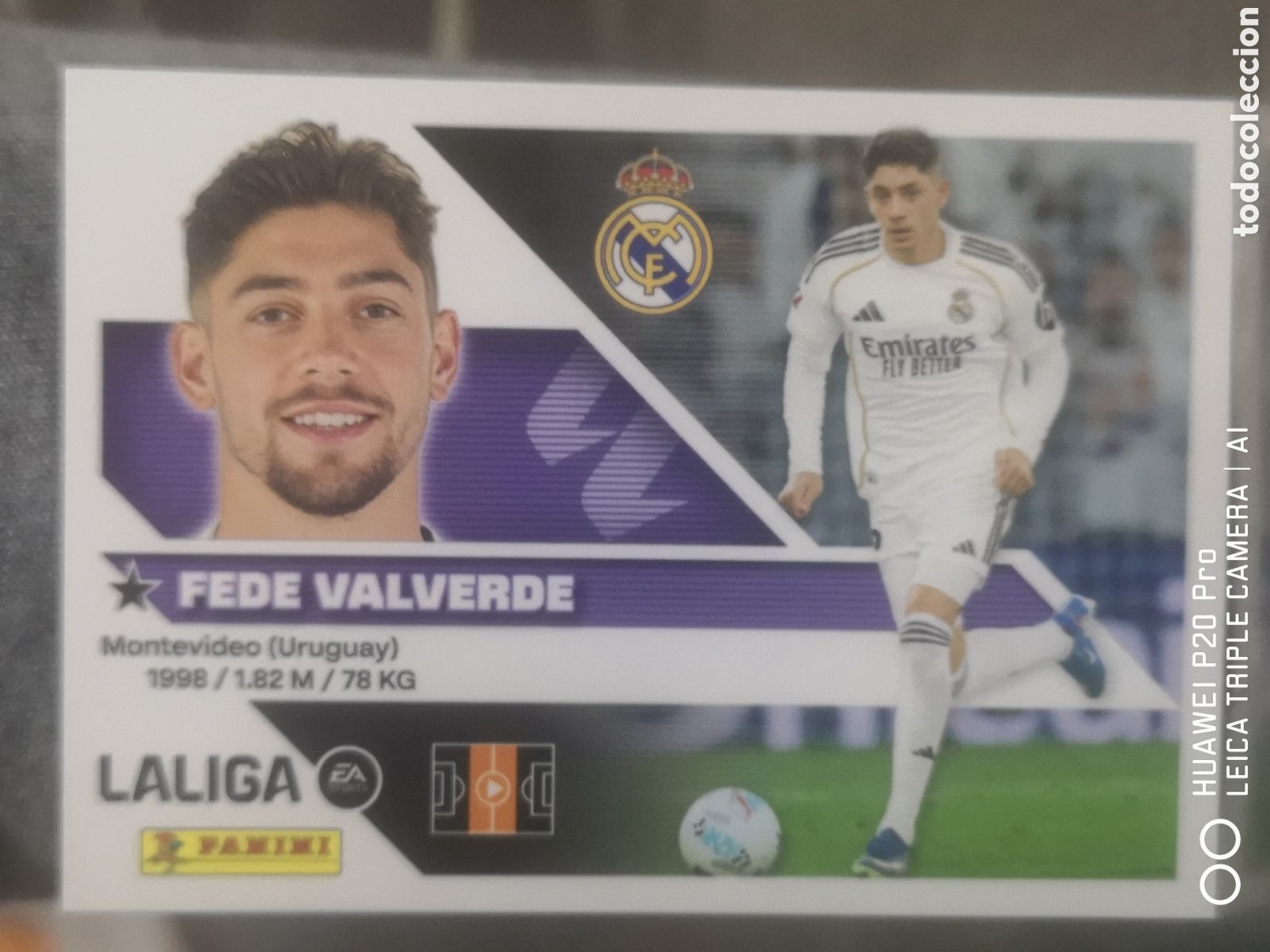 Cromos de f&uacute;tbol: LIGA ESTE 2026 2027 2026 27 FEDE VALVERDE 12 REAL MADRID