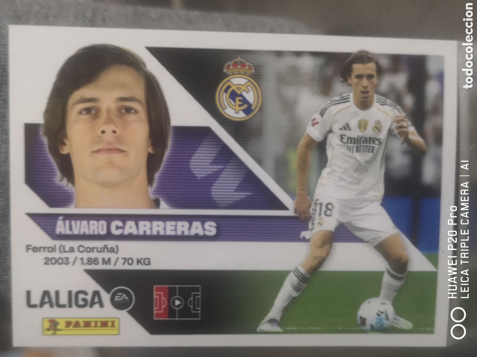 Cromos de f&uacute;tbol: LIGA ESTE 2026 2027 2026 27 CARRERAS 10 A REAL MADRID