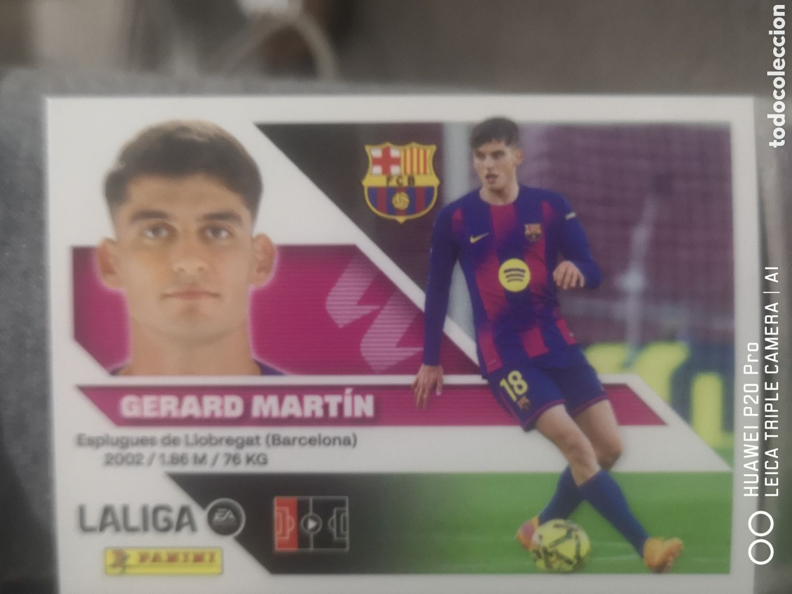 Cromos de f&uacute;tbol: LIGA ESTE 2026 2027 2026 27 GERARD MARTIN 8 BARCELONA