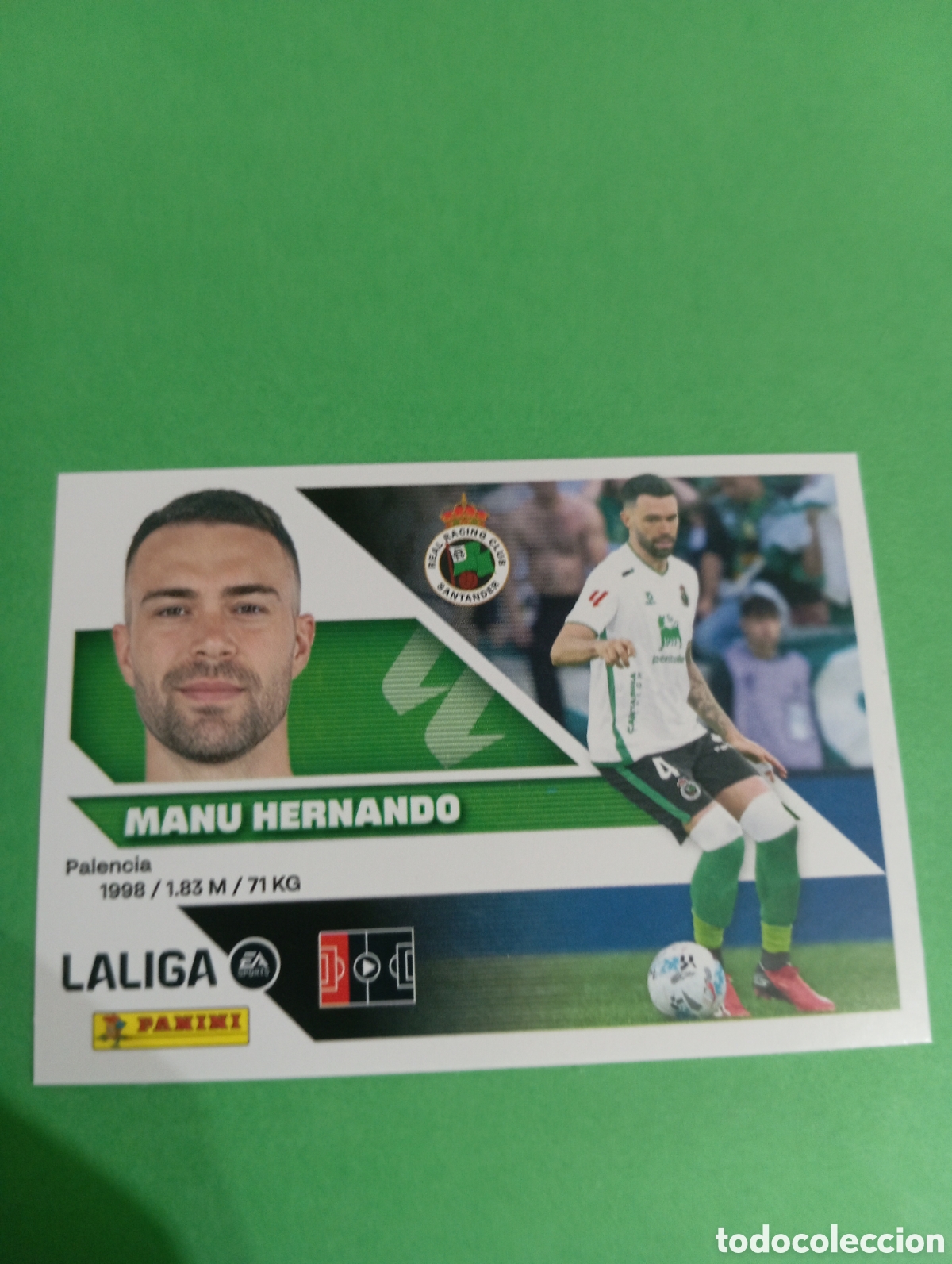 Cromos de f&uacute;tbol: Manu Hernando Racing de Santander n&deg;9 A / PANINI LIGA ESTE 2026/2027