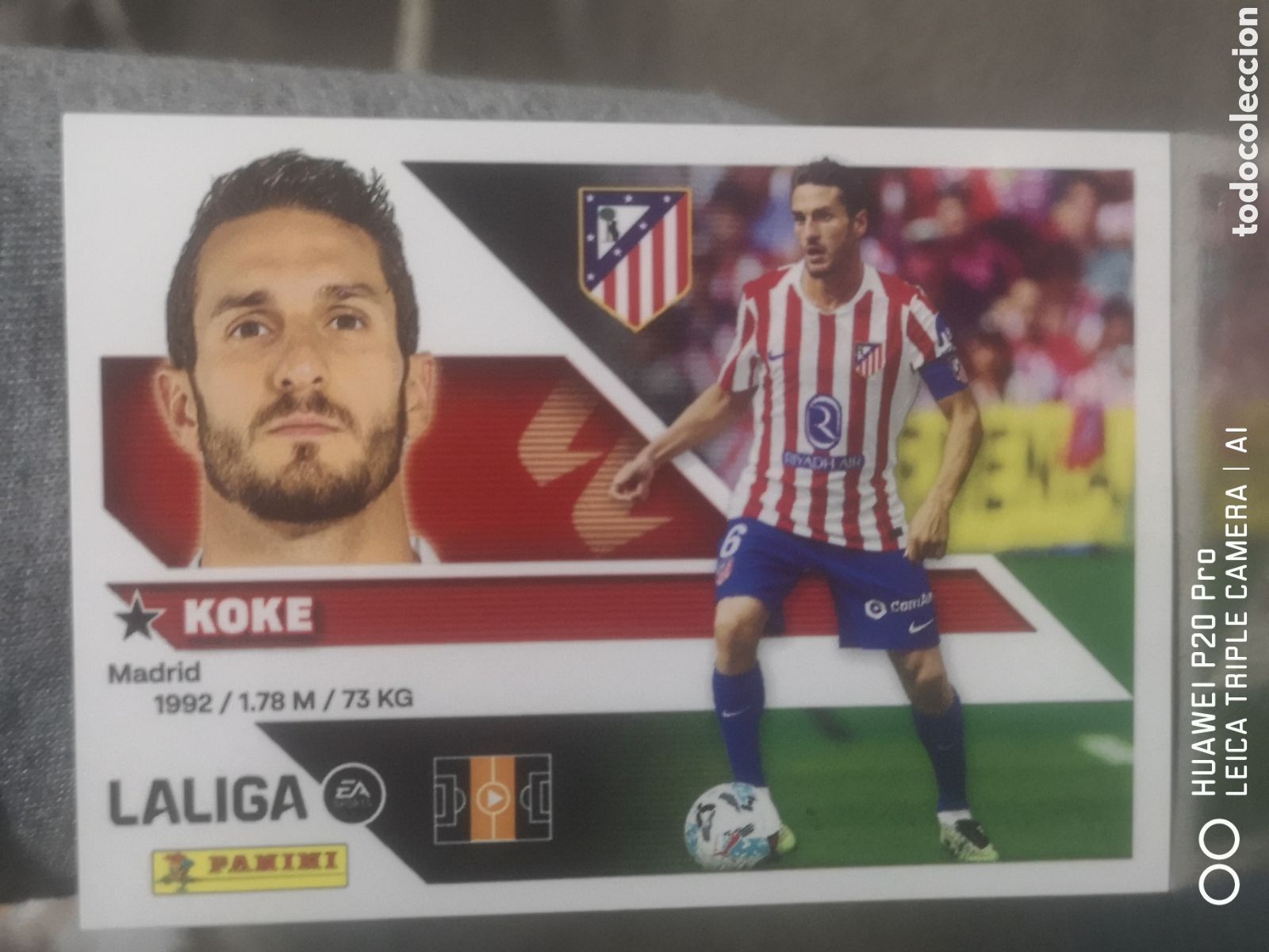 Cromos de f&uacute;tbol: LIGA ESTE 2026 2027 2026 27 KOKE 11 ATLETICO DE MADRID