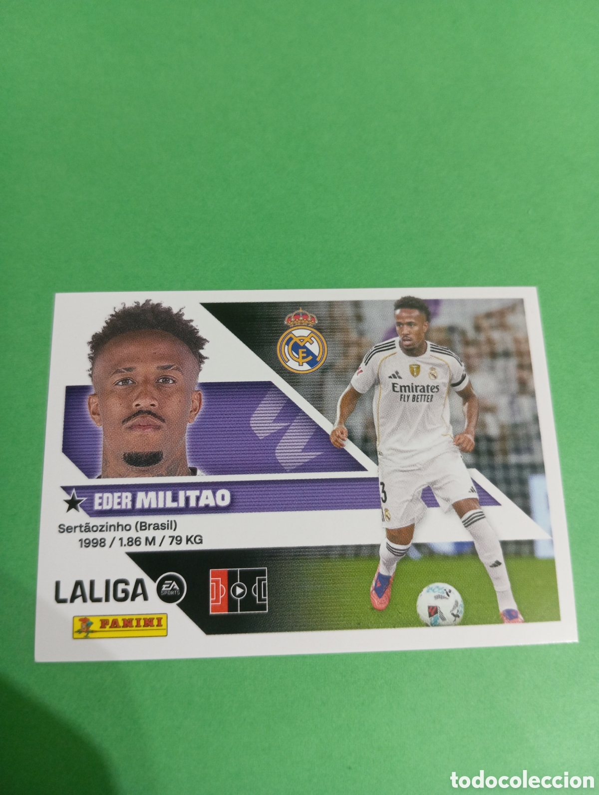 Cromos de f&uacute;tbol: Militao Real Madrid n&deg;6 / PANINI LIGA ESTE 2026/2027